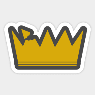 Broken Crown (centered) Sticker